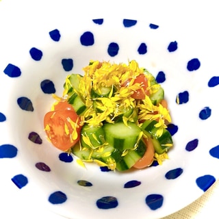 エディブルフラワー♪食用菊の春サラダ